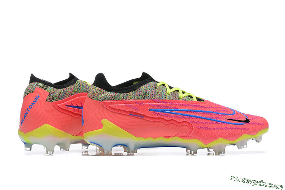 Nike Phantom GX Elite FG Low-Tops Football Boots - Red/Blue/Yellow/Black 9