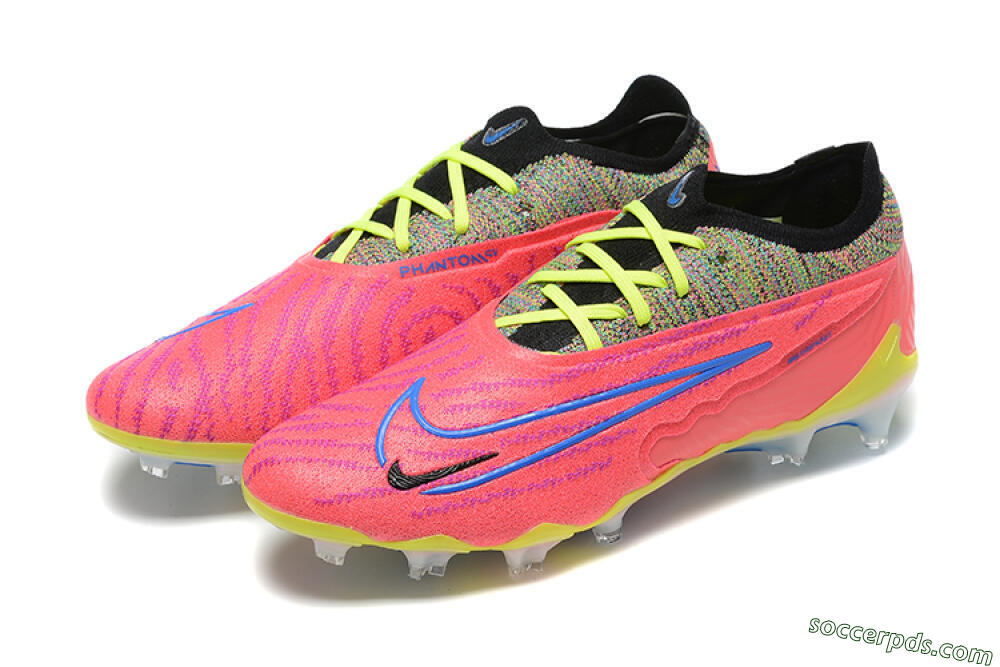 Nike Phantom GX Elite FG Low-Tops Football Boots - Red/Blue/Yellow/Black 5