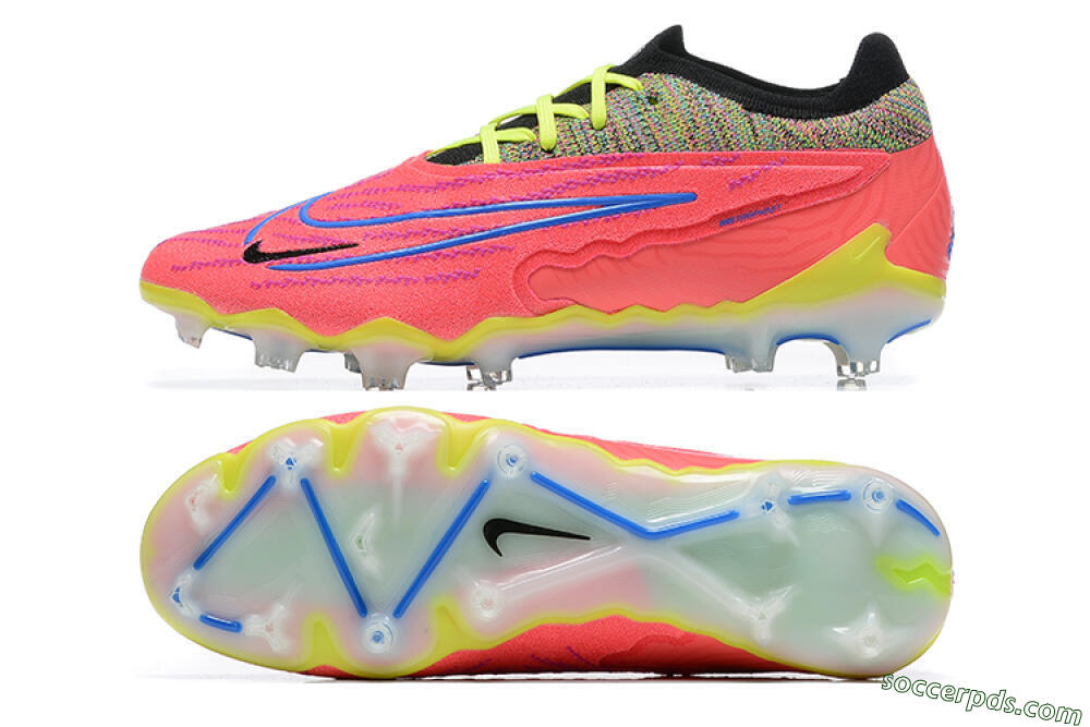 Nike Phantom GX Elite FG Low-Tops Football Boots - Red/Blue/Yellow/Black 0