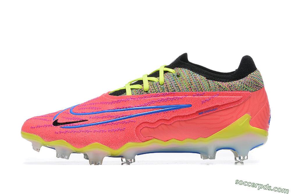 Nike Phantom GX Elite FG Low-Tops Football Boots - Red/Blue/Yellow/Black 2