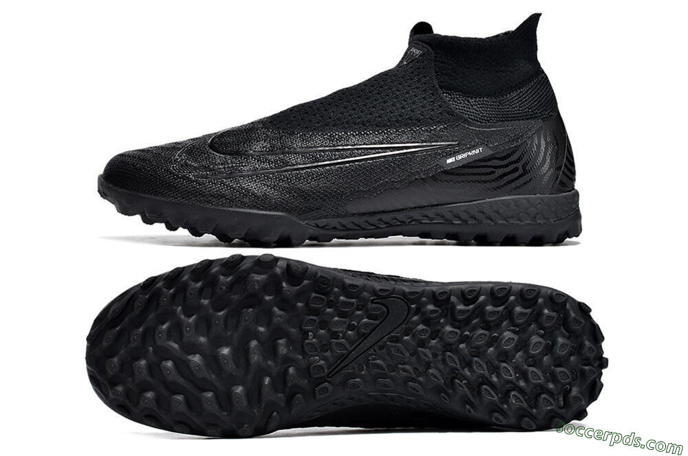 Nike Phantom GX DF Elite TF High-Tops Football Shoes - Black/White 0