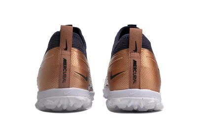 Nike Air Zoom Mercurial Vapor 15 Pro TF Low-Tops Football Shoes - Rose Gold/Black/White