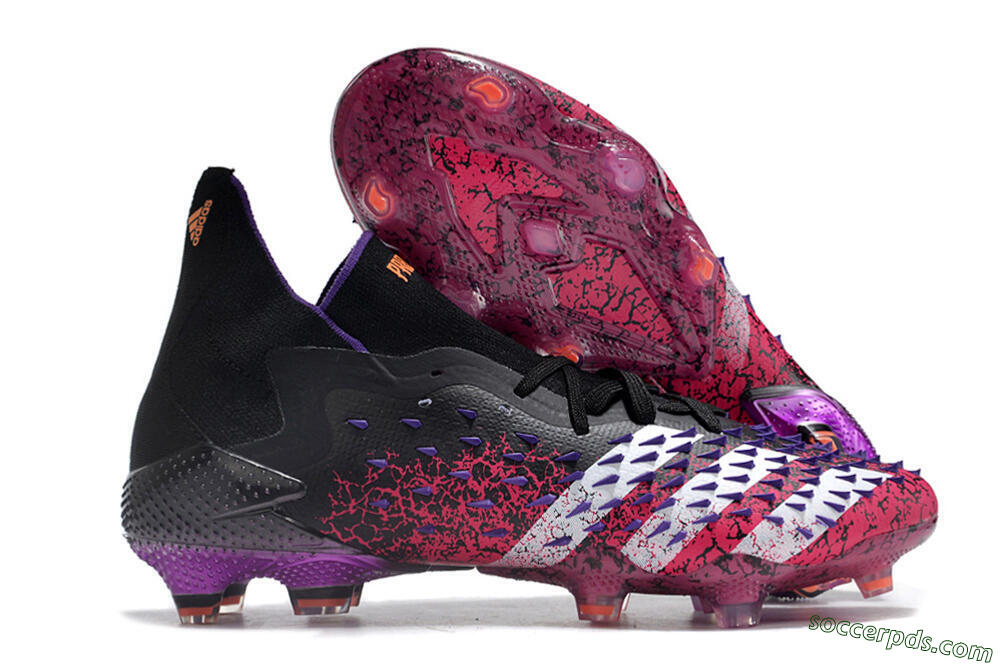 Adidas Predator Freak.1 FG High-Tops Football Boots - Black/Pink/Purple/Gold 1