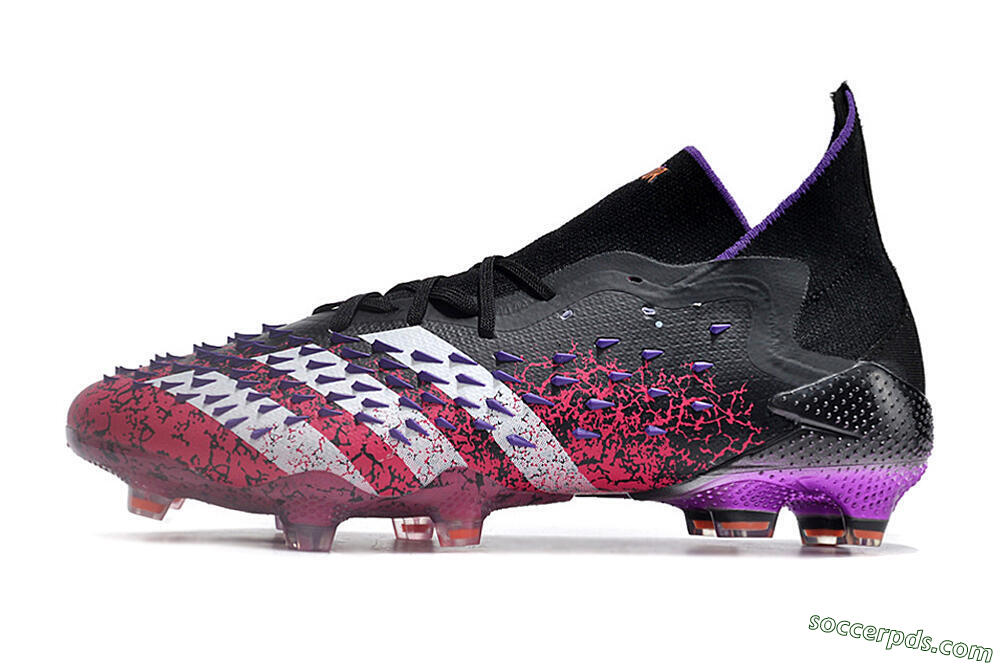 Adidas Predator Freak.1 FG High-Tops Football Boots - Black/Pink/Purple/Gold 2