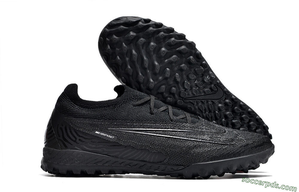 Nike Phantom GX Elite TF Low-Tops Football Shoes - Black/White/Silver 1