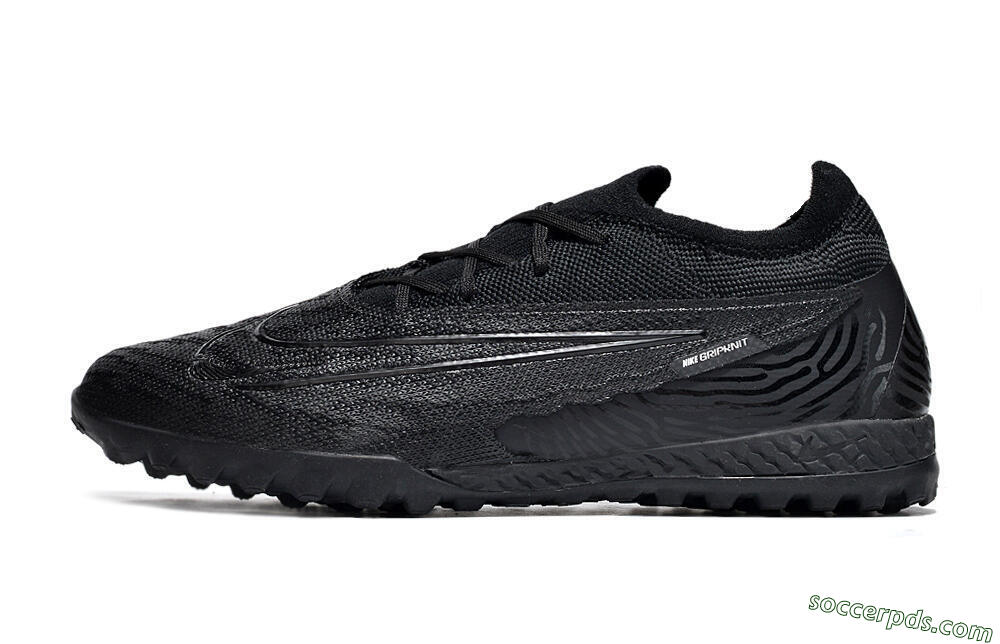 Nike Phantom GX Elite TF Low-Tops Football Shoes - Black/White/Silver 2