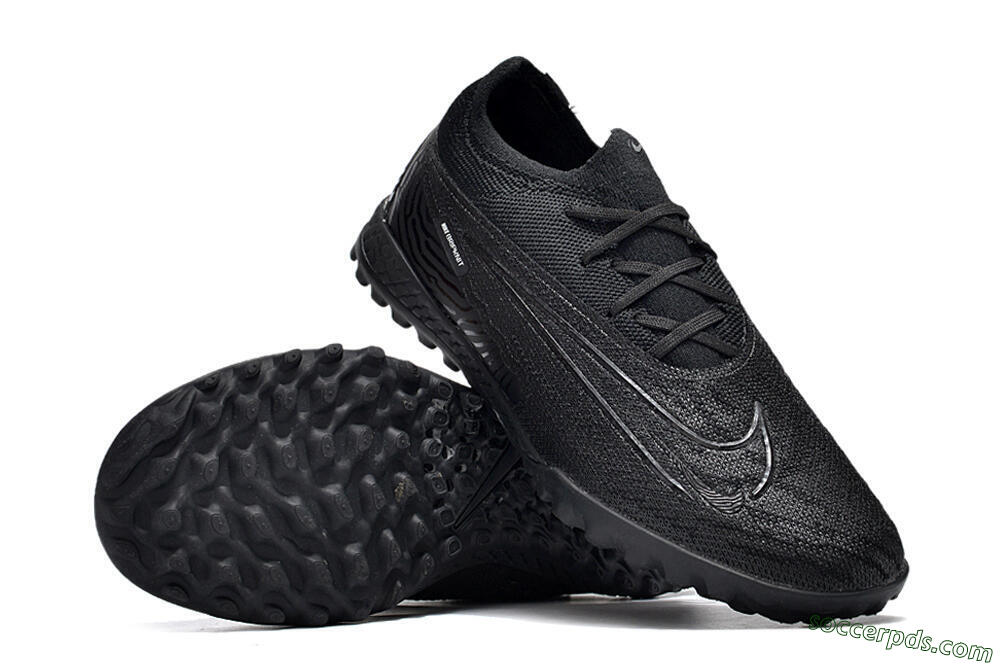 Nike Phantom GX Elite TF Low-Tops Football Shoes - Black/White/Silver 4
