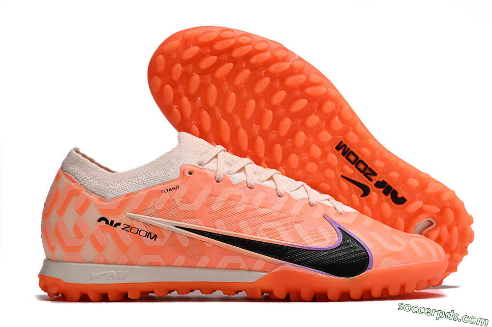 Nike Air Zoom Mercurial Vapor 15 Elite TF Low-Tops Football Shoes - Orange/White/Black 1