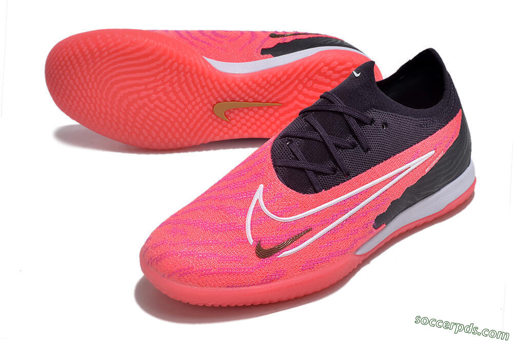 Nike Phantom GX Elite IC Low-Tops Football Shoes - Red/White/Black 3