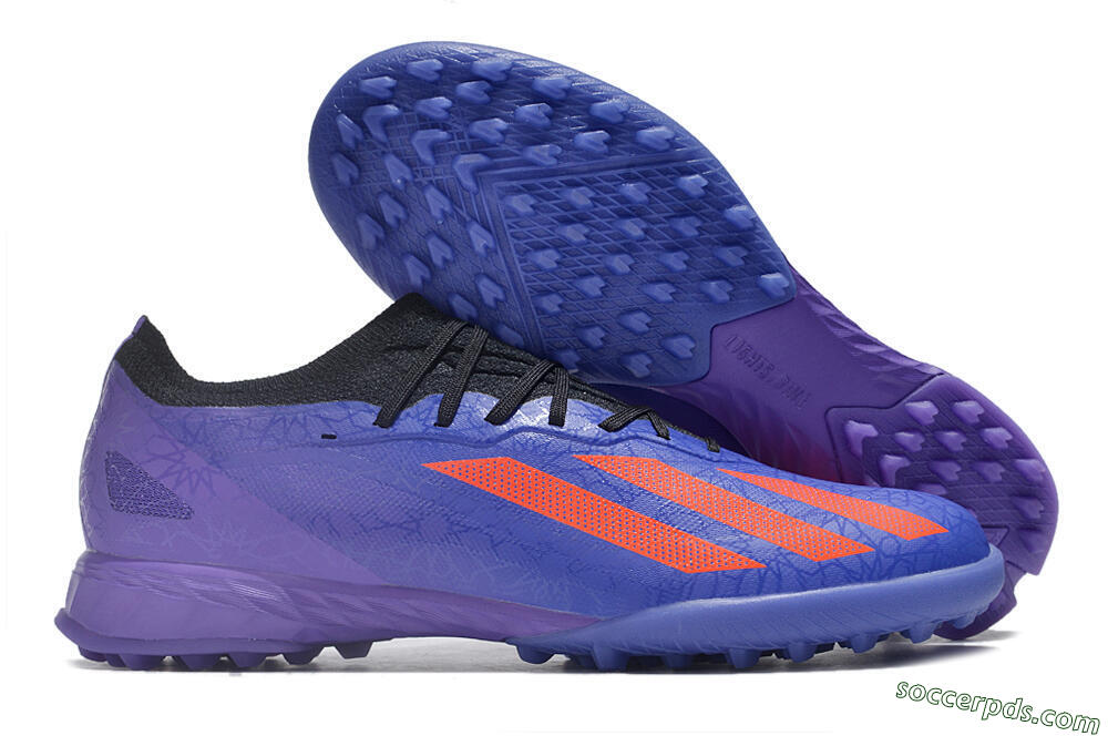 Adidas X Crazyfast.1 TF Low-Tops Football Shoes - Blue/Red/Purple 1