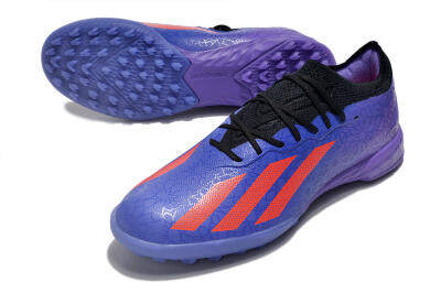 Adidas X Crazyfast.1 TF Low-Tops Football Shoes - Blue/Red/Purple
