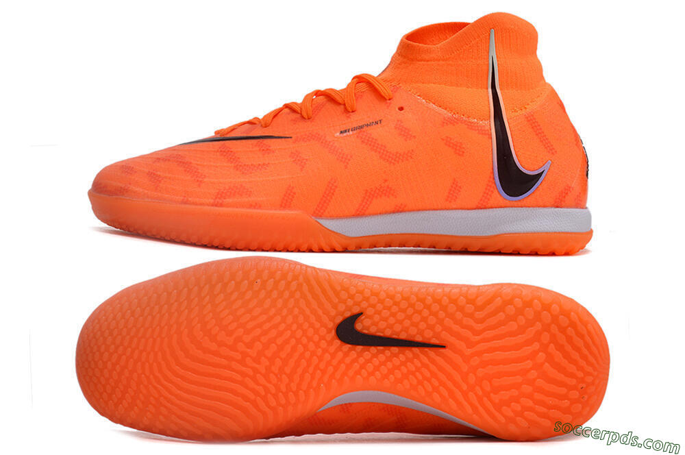 Nike Phantom Luna Elite NU IC High-Tops Football Shoes - Orange/Purple/Black 0