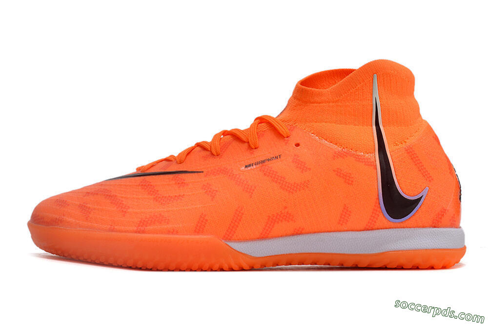 Nike Phantom Luna Elite NU IC High-Tops Football Shoes - Orange/Purple/Black 2