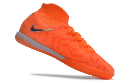 Nike Phantom Luna Elite NU IC High-Tops Football Shoes - Orange/Purple/Black