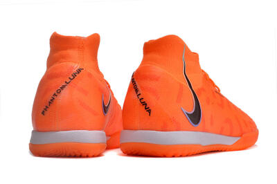 Nike Phantom Luna Elite NU IC High-Tops Football Shoes - Orange/Purple/Black