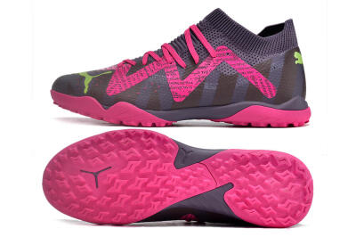 Puma Future X Powercat Tokyo Match TF Low-Tops Football Shoes - Purple/Brown/Pink/Green