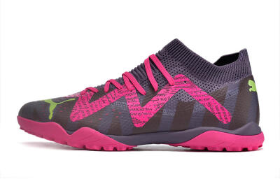 Puma Future X Powercat Tokyo Match TF Low-Tops Football Shoes - Purple/Brown/Pink/Green