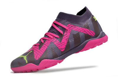 Puma Future X Powercat Tokyo Match TF Low-Tops Football Shoes - Purple/Brown/Pink/Green