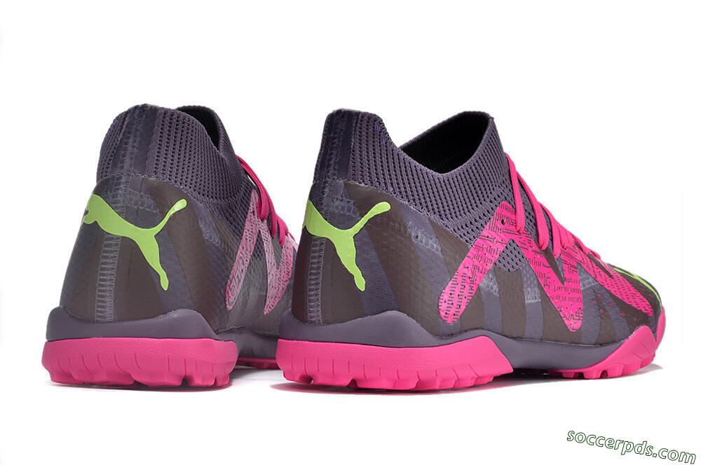 Puma Future X Powercat Tokyo Match TF Low-Tops Football Shoes - Purple/Brown/Pink/Green 6