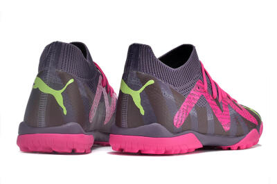 Puma Future X Powercat Tokyo Match TF Low-Tops Football Shoes - Purple/Brown/Pink/Green