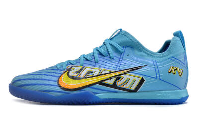 Nike Air Zoom Mercurial Vapor 15 Elite IC Low-Tops Football Shoes - Blue/Yellow/Orange/White