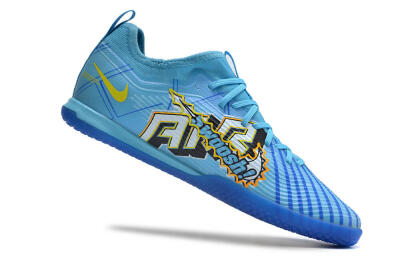 Nike Air Zoom Mercurial Vapor 15 Elite IC Low-Tops Football Shoes - Blue/Yellow/Orange/White