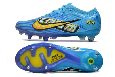 Nike Air Zoom Mercurial Vapor 15 Elite SG Low-Tops Football Boots - Blue/Yellow/Orange/White