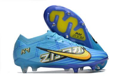 Nike Air Zoom Mercurial Vapor 15 Elite SG Low-Tops Football Boots - Blue/Yellow/Orange/White