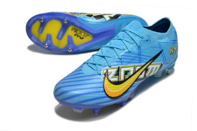 Nike Air Zoom Mercurial Vapor 15 Elite SG Low-Tops Football Boots - Blue/Yellow/Orange/White