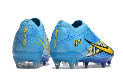 Nike Air Zoom Mercurial Vapor 15 Elite SG Low-Tops Football Boots - Blue/Yellow/Orange/White