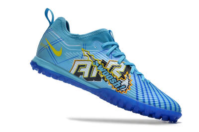 Nike Air Zoom Mercurial Vapor 15 Pro TF Low-Tops Football Shoes - Blue/Yellow/Orange/White