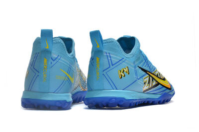 Nike Air Zoom Mercurial Vapor 15 Pro TF Low-Tops Football Shoes - Blue/Yellow/Orange/White