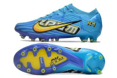 Nike Air Zoom Mercurial Vapor 15 Elite AG Low-Tops Football Boots - Blue/Yellow/Orange/White