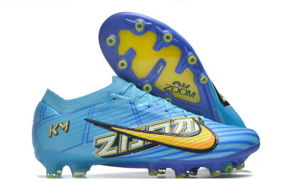 Nike Air Zoom Mercurial Vapor 15 Elite AG Low-Tops Football Boots - Blue/Yellow/Orange/White