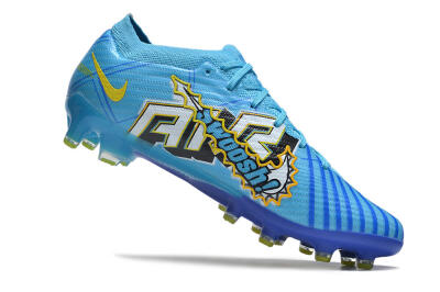 Nike Air Zoom Mercurial Vapor 15 Elite AG Low-Tops Football Boots - Blue/Yellow/Orange/White