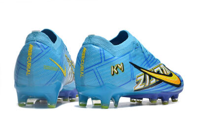 Nike Air Zoom Mercurial Vapor 15 Elite AG Low-Tops Football Boots - Blue/Yellow/Orange/White