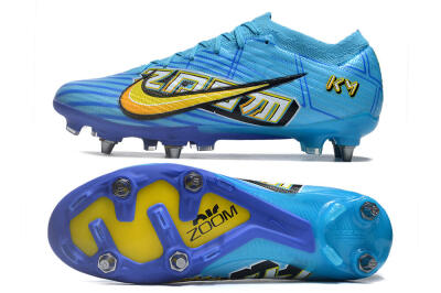 Nike Air Zoom Mercurial Vapor 15 Elite SG Low-Tops Football Boots - Blue/Yellow/Orange/White