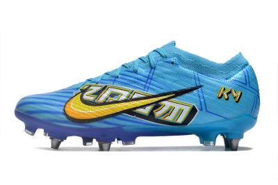 Nike Air Zoom Mercurial Vapor 15 Elite SG Low-Tops Football Boots - Blue/Yellow/Orange/White