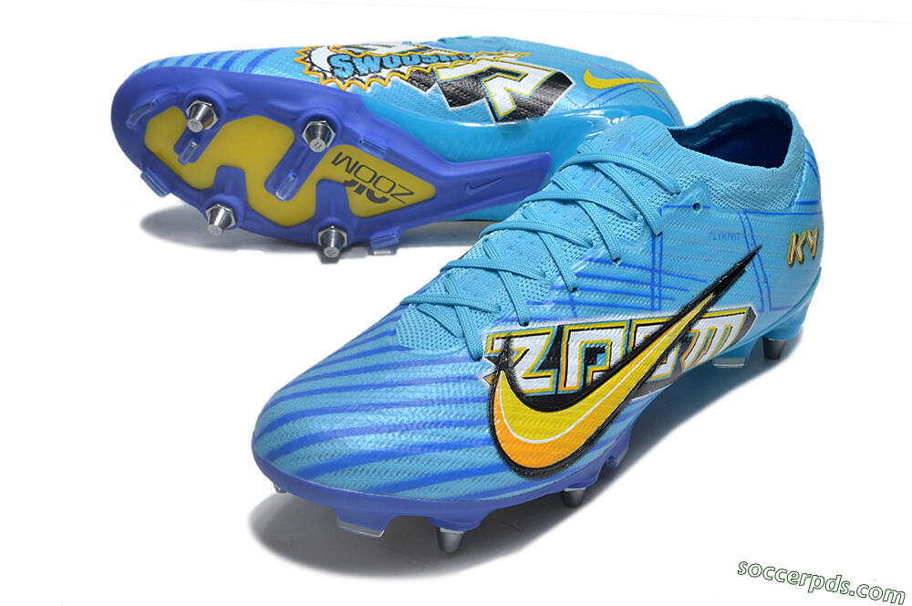 Nike Air Zoom Mercurial Vapor 15 Elite SG Low-Tops Football Boots - Blue/Yellow/Orange/White 3