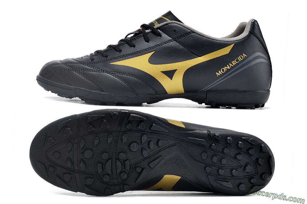 Mizuno Monarcida Neo Ckassic TF Low-Tops Football Shoes - Black/Gold 0