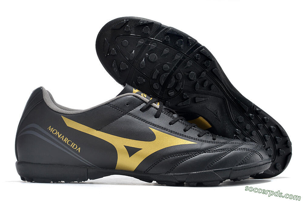 Mizuno Monarcida Neo Ckassic TF Low-Tops Football Shoes - Black/Gold 1