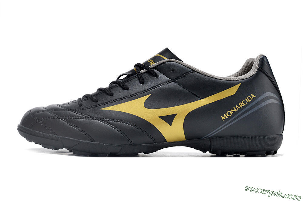 Mizuno Monarcida Neo Ckassic TF Low-Tops Football Shoes - Black/Gold 2