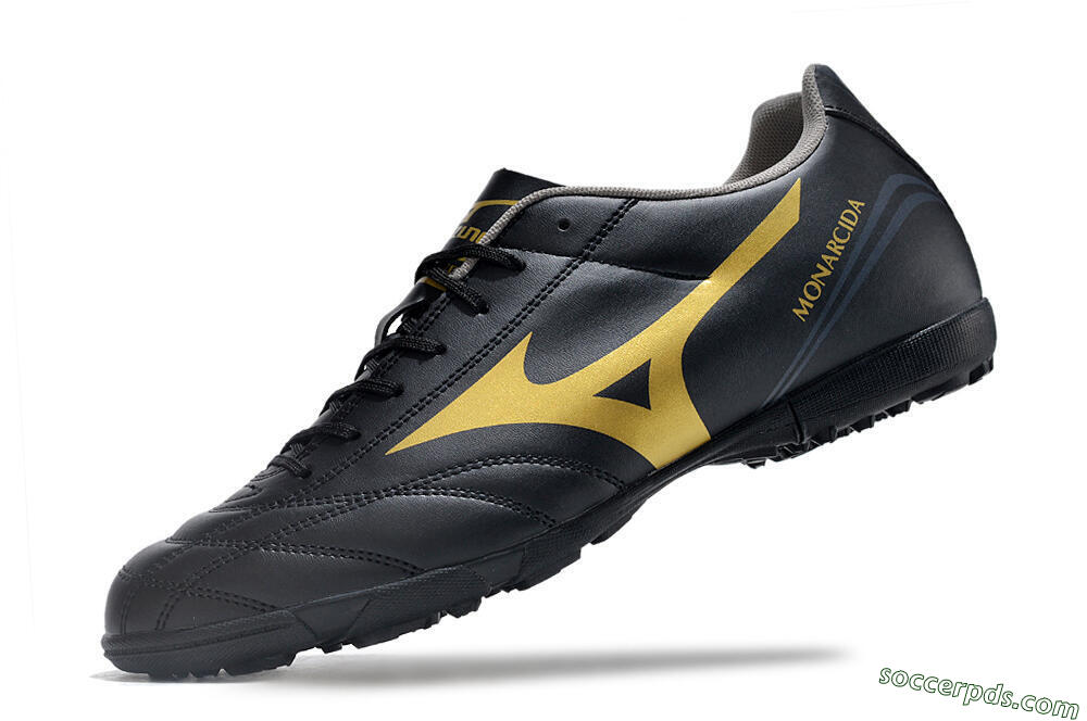 Mizuno Monarcida Neo Ckassic TF Low-Tops Football Shoes - Black/Gold 5