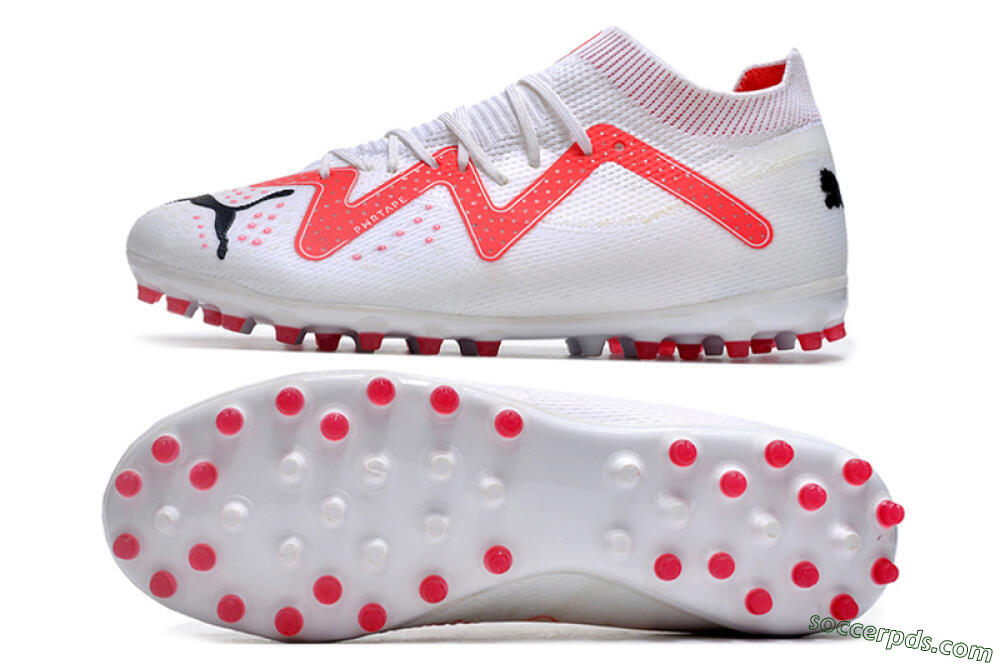 Puma Future Ultimate MG Low-Tops Football Boots - White/Red/Black 0