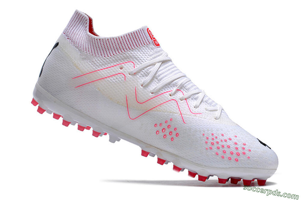 Puma Future Ultimate MG Low-Tops Football Boots - White/Red/Black 4