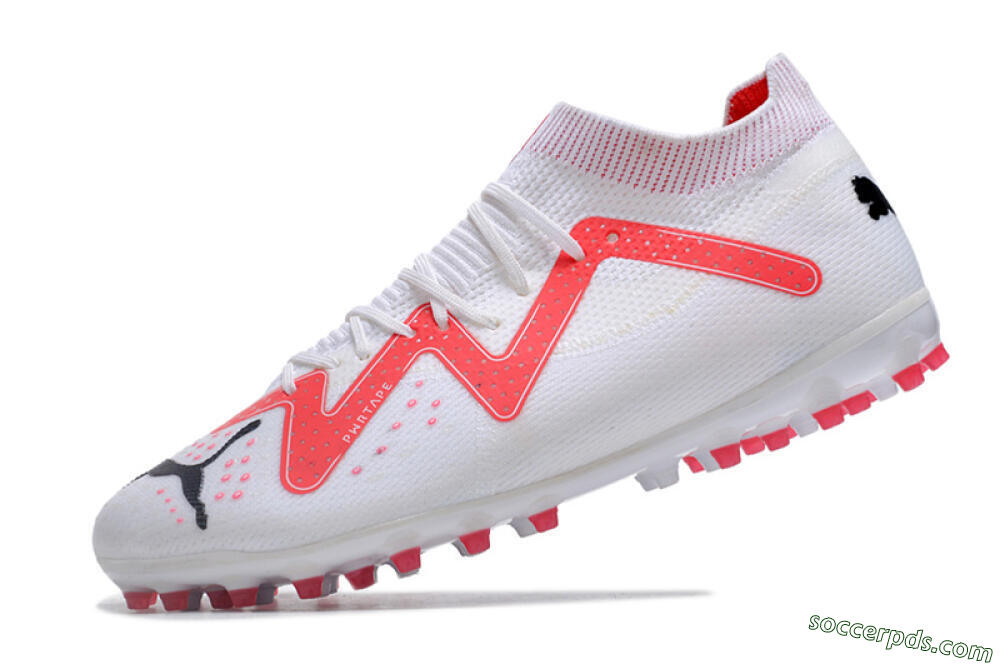 Puma Future Ultimate MG Low-Tops Football Boots - White/Red/Black 5