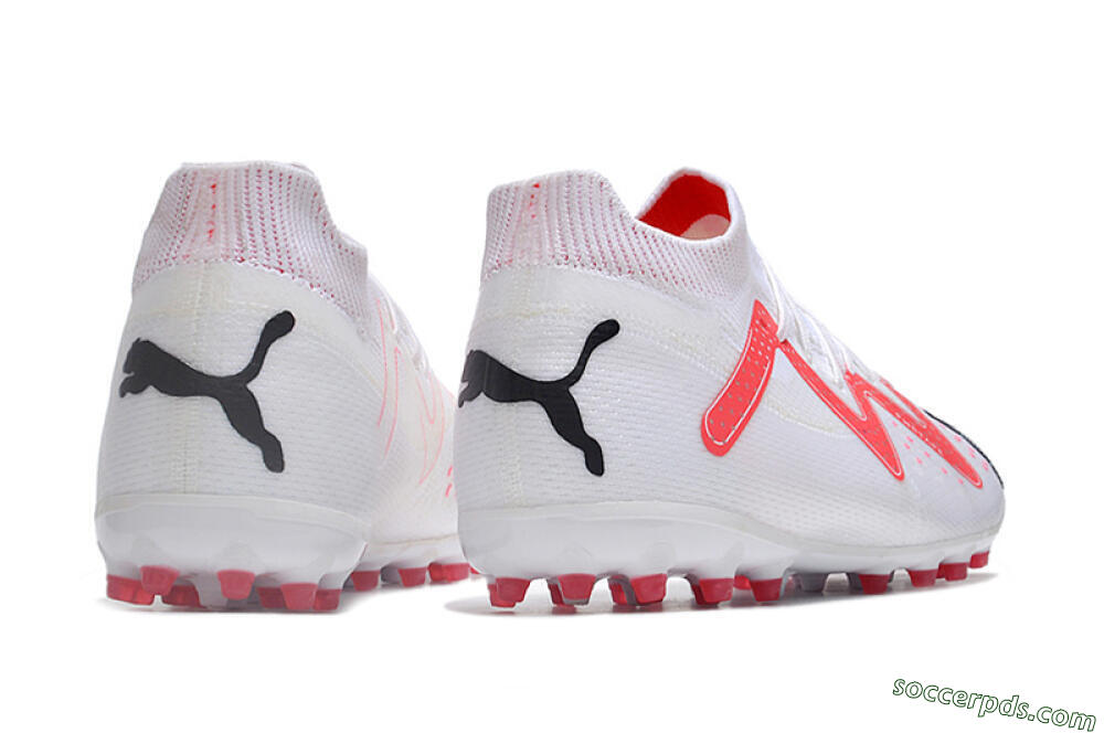 Puma Future Ultimate MG Low-Tops Football Boots - White/Red/Black 6