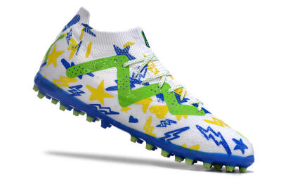 Puma Future Ultimate MG Low-Tops Football Boots - White/Yellow/Blue