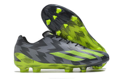 Adidas X Crazyfast+ FG Low-Tops Football Boots - Black/Grey/Green