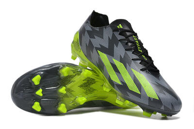 Adidas X Crazyfast+ FG Low-Tops Football Boots - Black/Grey/Green
